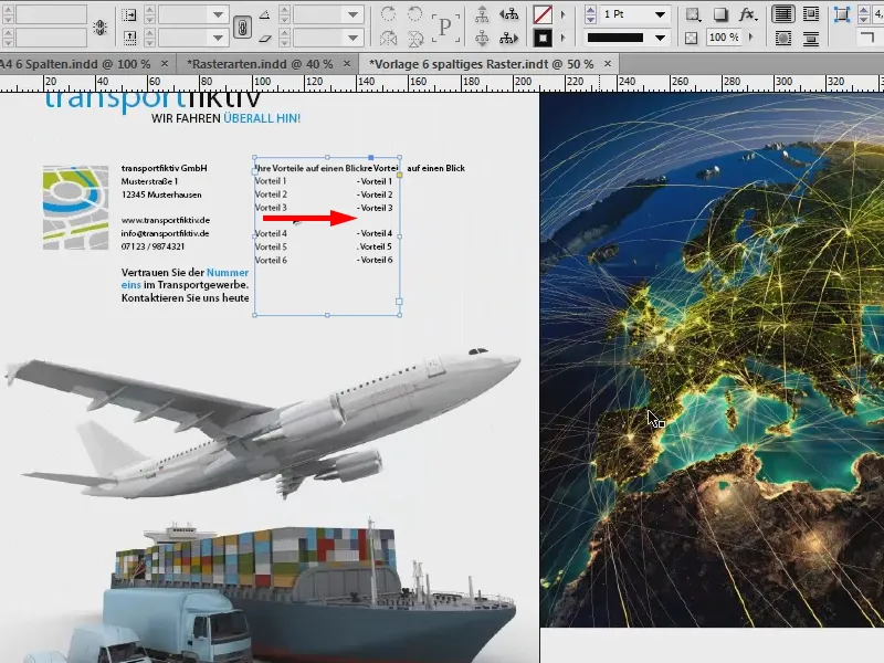 Ontwikkel lay-outrasters in InDesign.