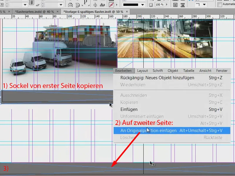 Ontwerprooster ontwikkelen in InDesign.