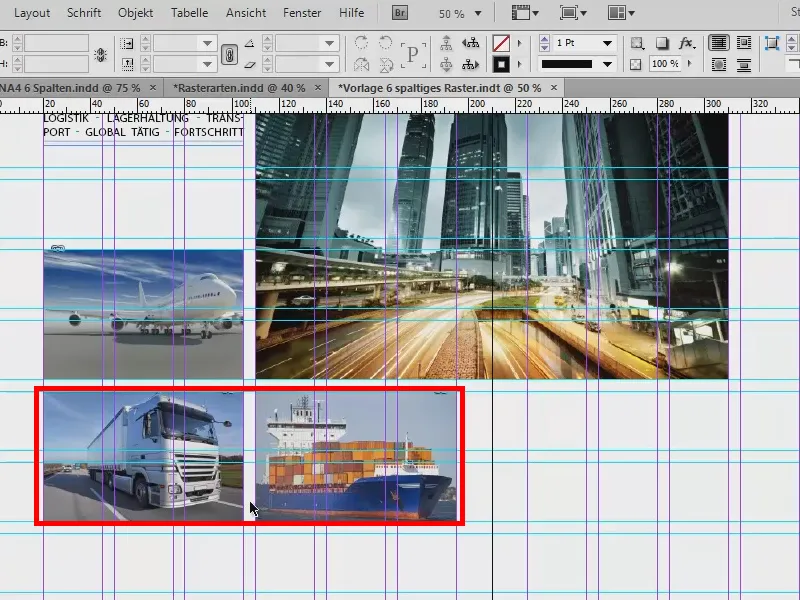 Ontwerpgrid ontwikkelen in InDesign.