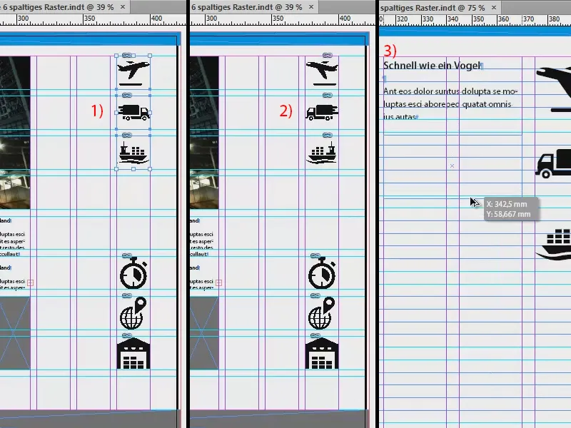 Ontwerpgrid ontwikkelen in InDesign.
