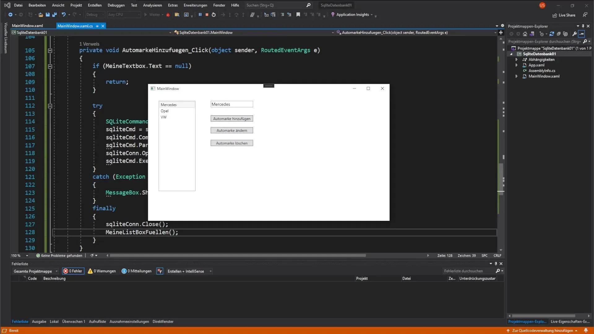Effectively inserting car brands into an SQLite database