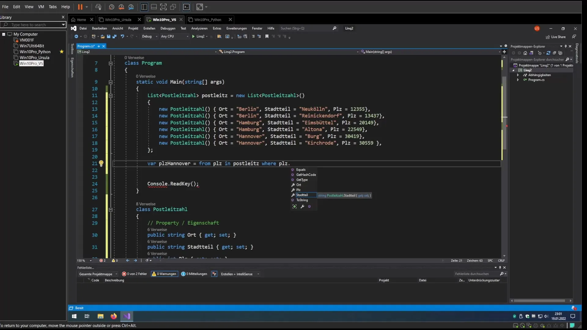LINQ in C#: Klassen en lijsten voor efficiënte queries