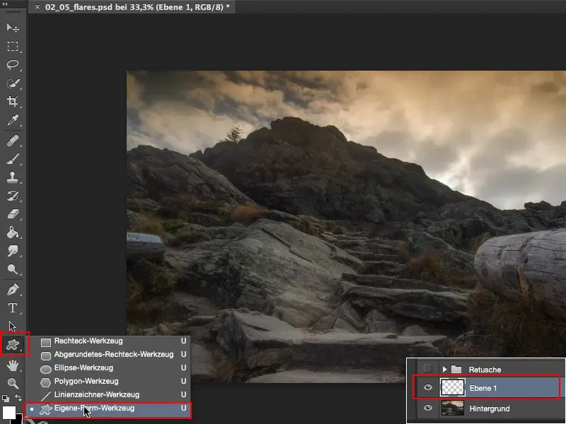 Looks & Styles with Photoshop - Backlighting and flares