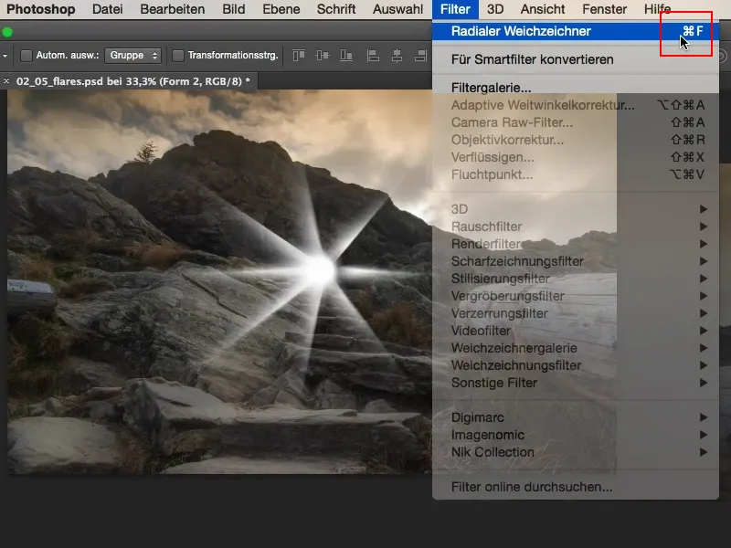 Looks & Styles with Photoshop - Backlighting and flares