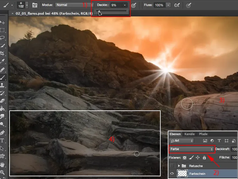 Looks & Styles with Photoshop - Backlighting and flares