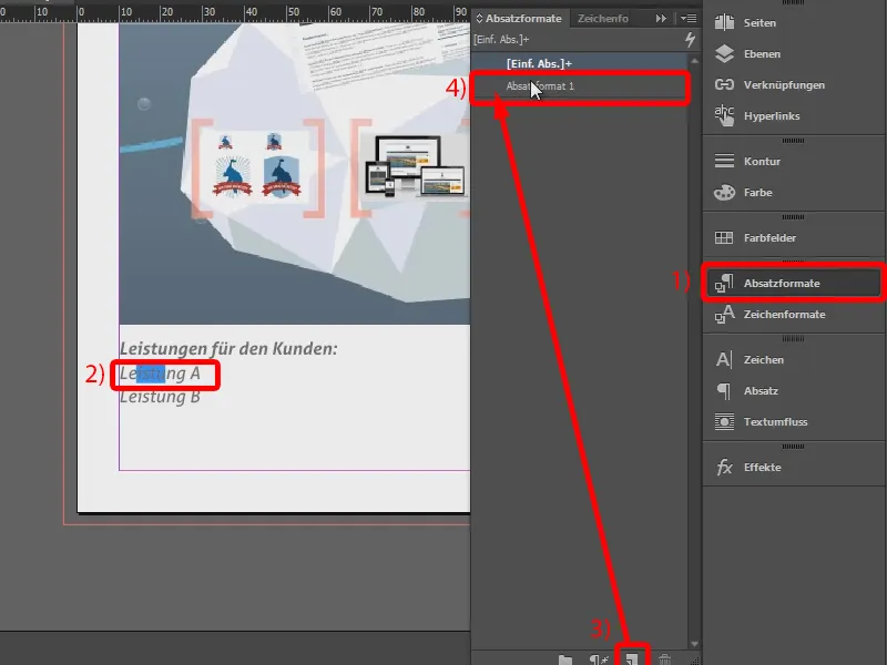 Vytvořit brožuru jako handout v programu InDesign.