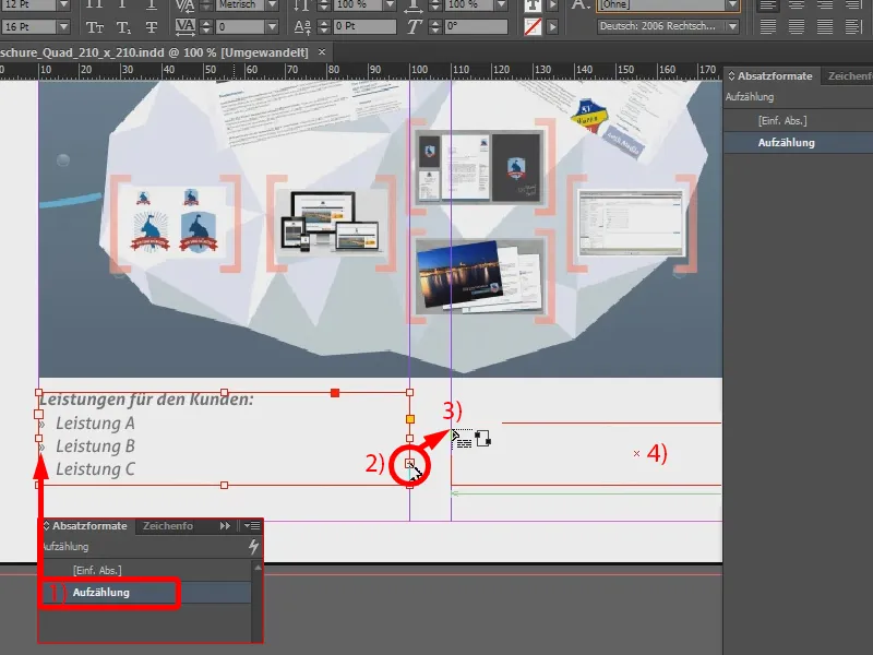 Vytvořit brožuru jako propagační materiál v programu InDesign.