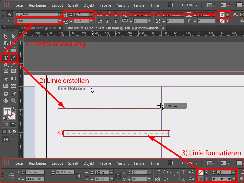 Vytvořit brožuru jakoleták v programu InDesign.