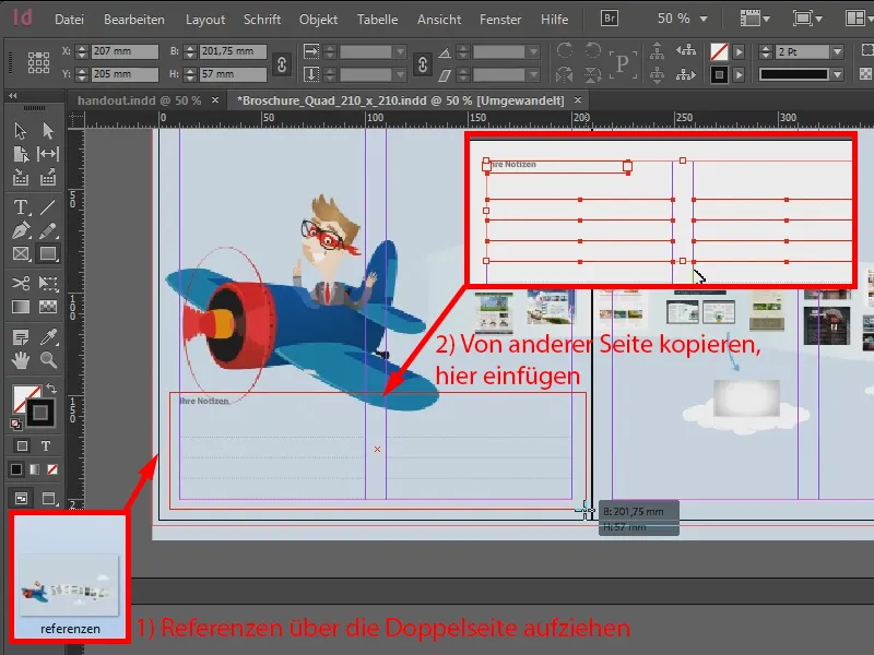 Vytvořit brožuru jako rukopis v programu InDesign.