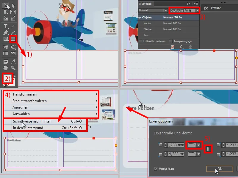 Vytvořit brožuru jako výtisk v programu InDesign.