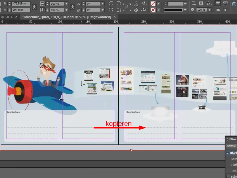 Vytvořit brožuru jako propagační materiál v programu InDesign.