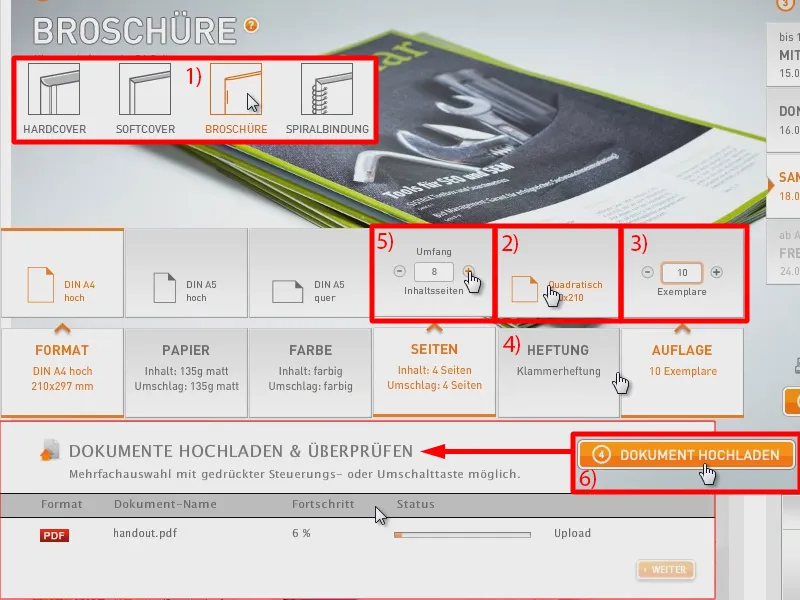 Vytvořte brožuru jako podklad v programu InDesign.