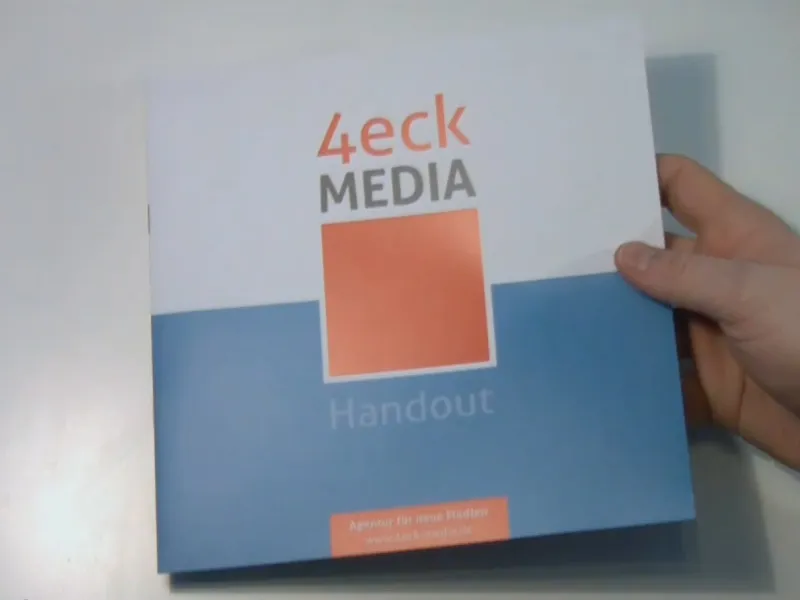 Vytvořit brožuru jako handout v programu InDesign.
