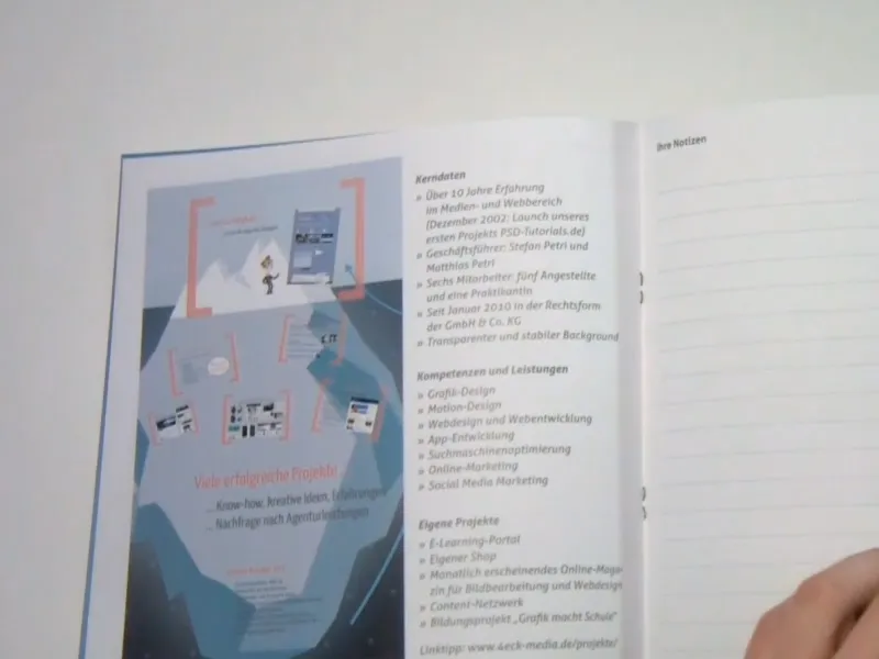 Vytvořit brožuru jako tiskový materiál v programu InDesign