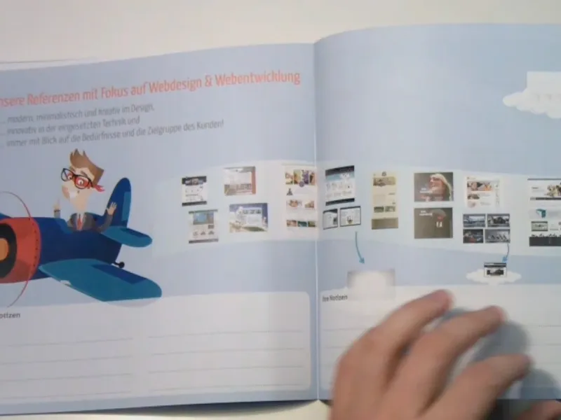 Vytvořit brožuru jako materiál na rozdávání v programu InDesign.