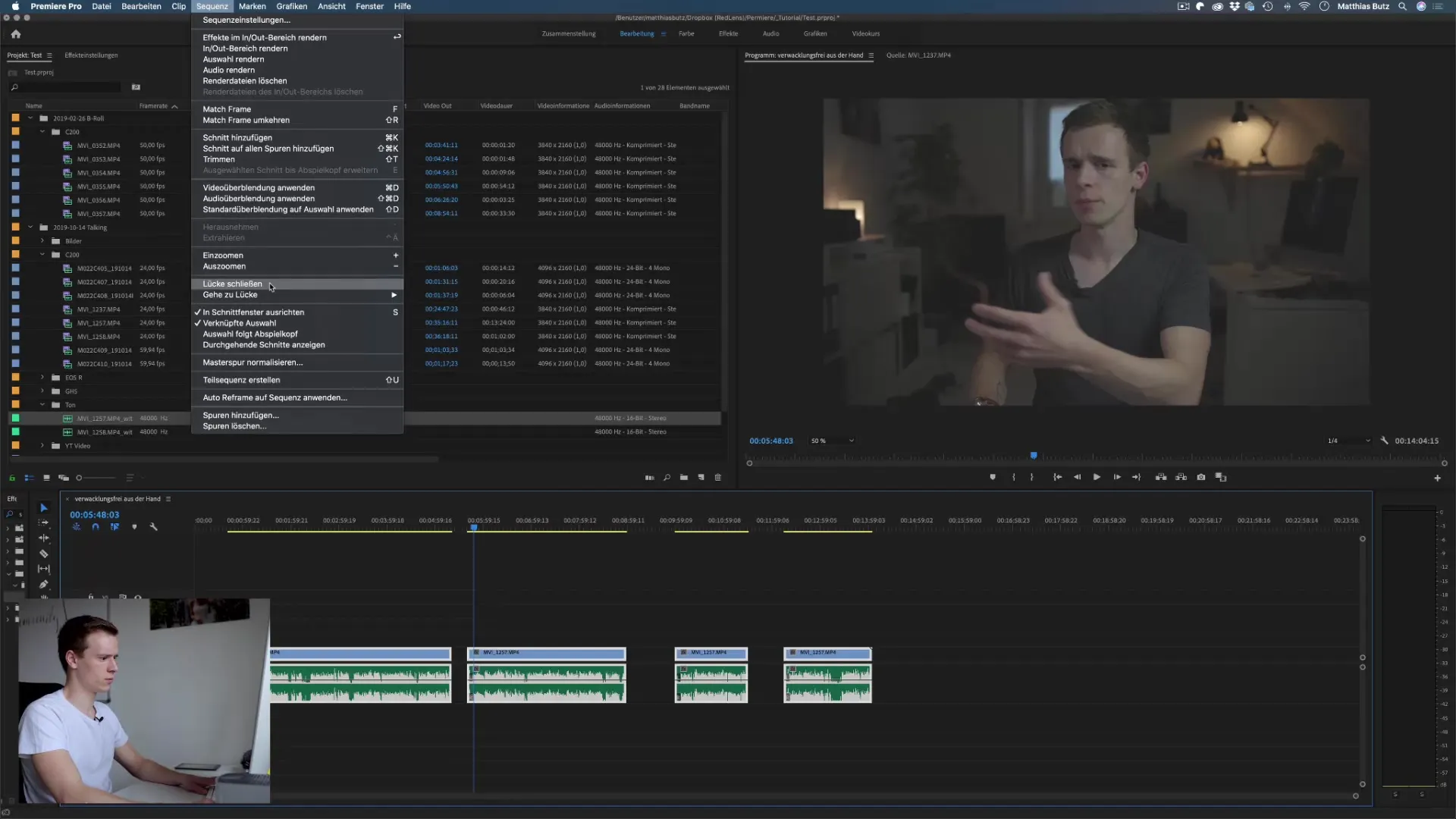 Schneller und präziser Schnitt für Premiere Pro CC Schneller und präziser Schnitt für Premiere Pro CC