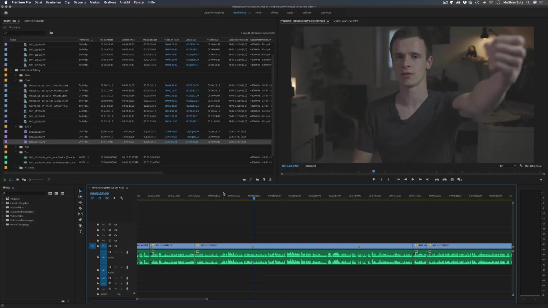 Effizienter Schnitt von Zeitlupenaufnahmen in Premiere Pro Effizienter Schnitt von Zeitlupenaufnahmen in Premiere Pro