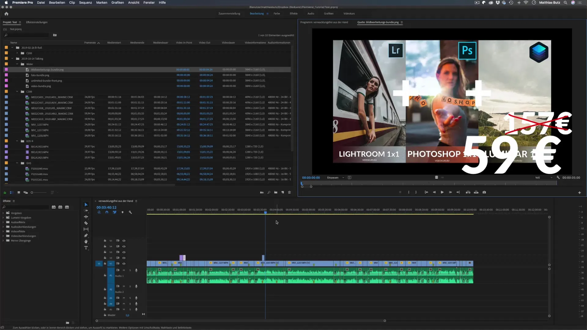Effizienter Schnitt von Zeitlupenaufnahmen in Premiere Pro Effizienter Schnitt von Zeitlupenaufnahmen in Premiere Pro