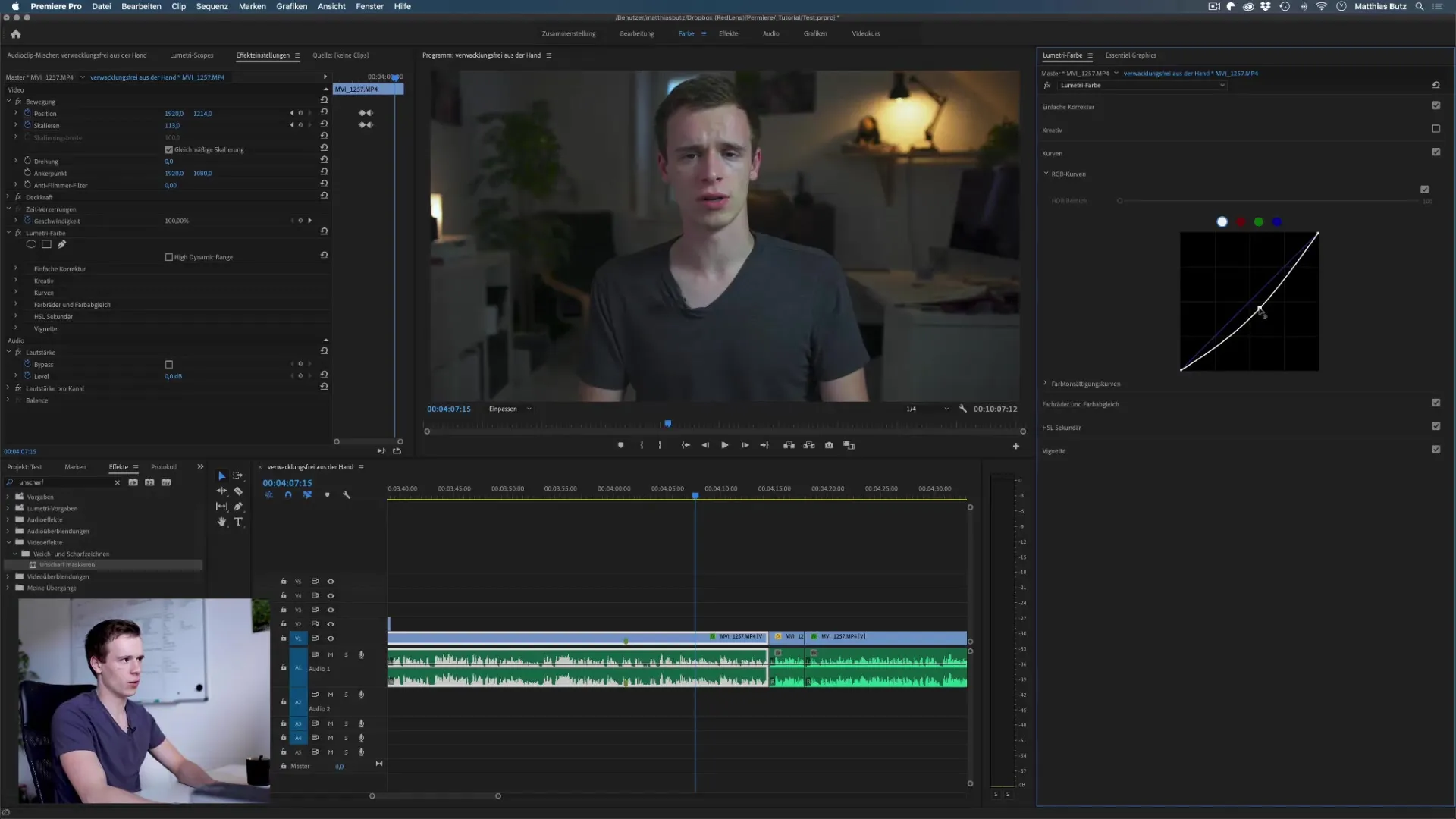 Gradationskurven in Premiere Pro zur Farbkorrektur nutzen Gradationskurven in Premiere Pro zur Farbkorrektur nutzen