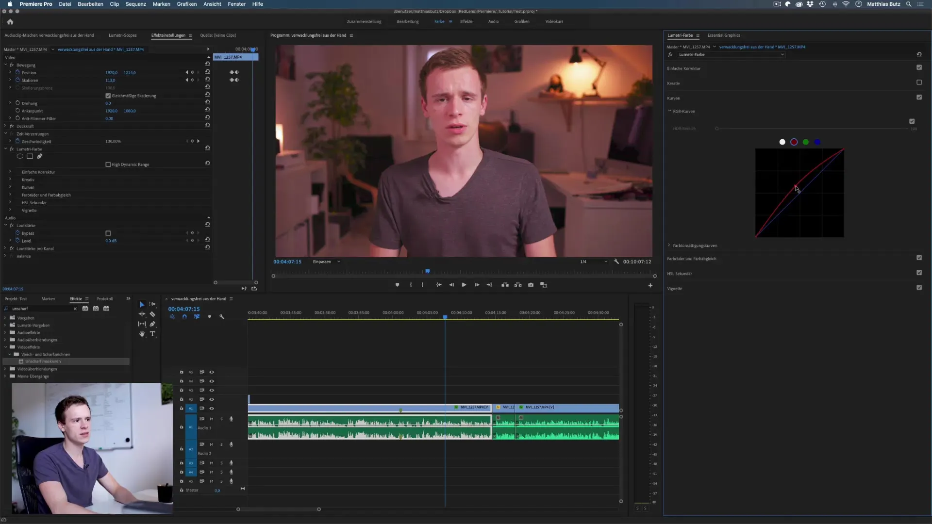 Gradationskurven in Premiere Pro zur Farbkorrektur nutzen Gradationskurven in Premiere Pro zur Farbkorrektur nutzen
