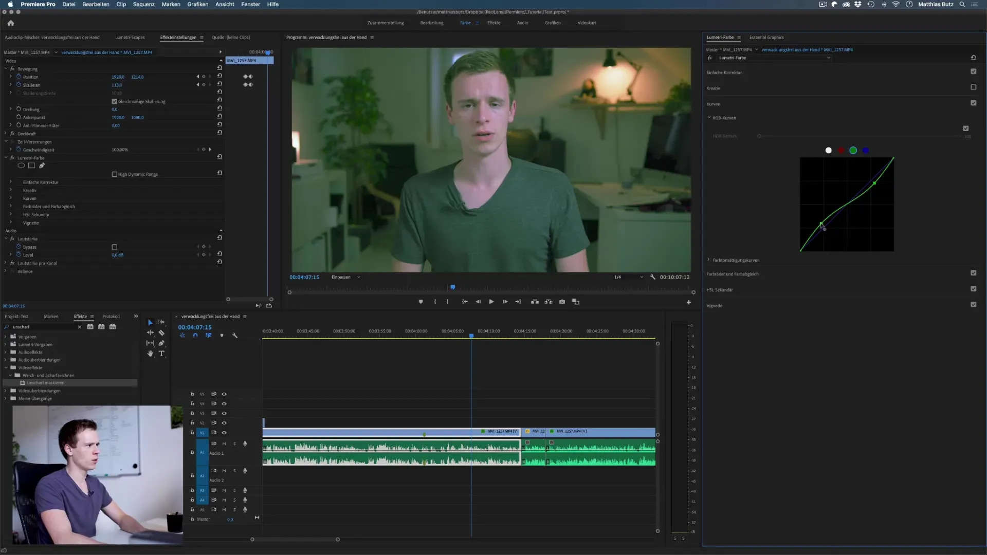 Gradationskurven in Premiere Pro zur Farbkorrektur nutzen Gradationskurven in Premiere Pro zur Farbkorrektur nutzen