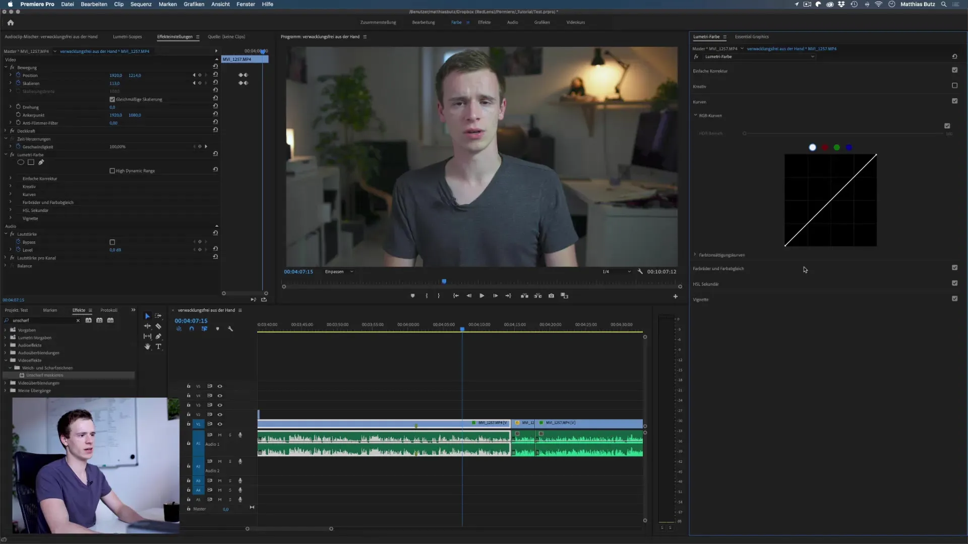 Gradationskurven in Premiere Pro zur Farbkorrektur nutzen Gradationskurven in Premiere Pro zur Farbkorrektur nutzen