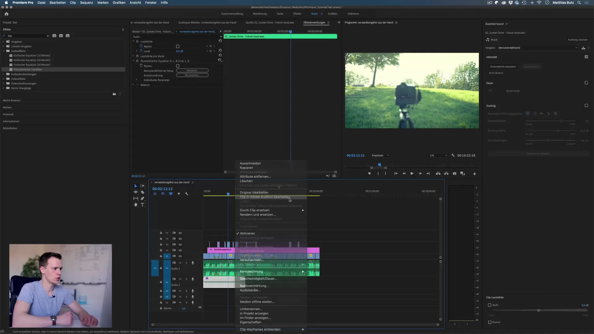 Musik und Sprache in Premiere Pro professionell kombinieren Musik und Sprache in Premiere Pro professionell kombinieren