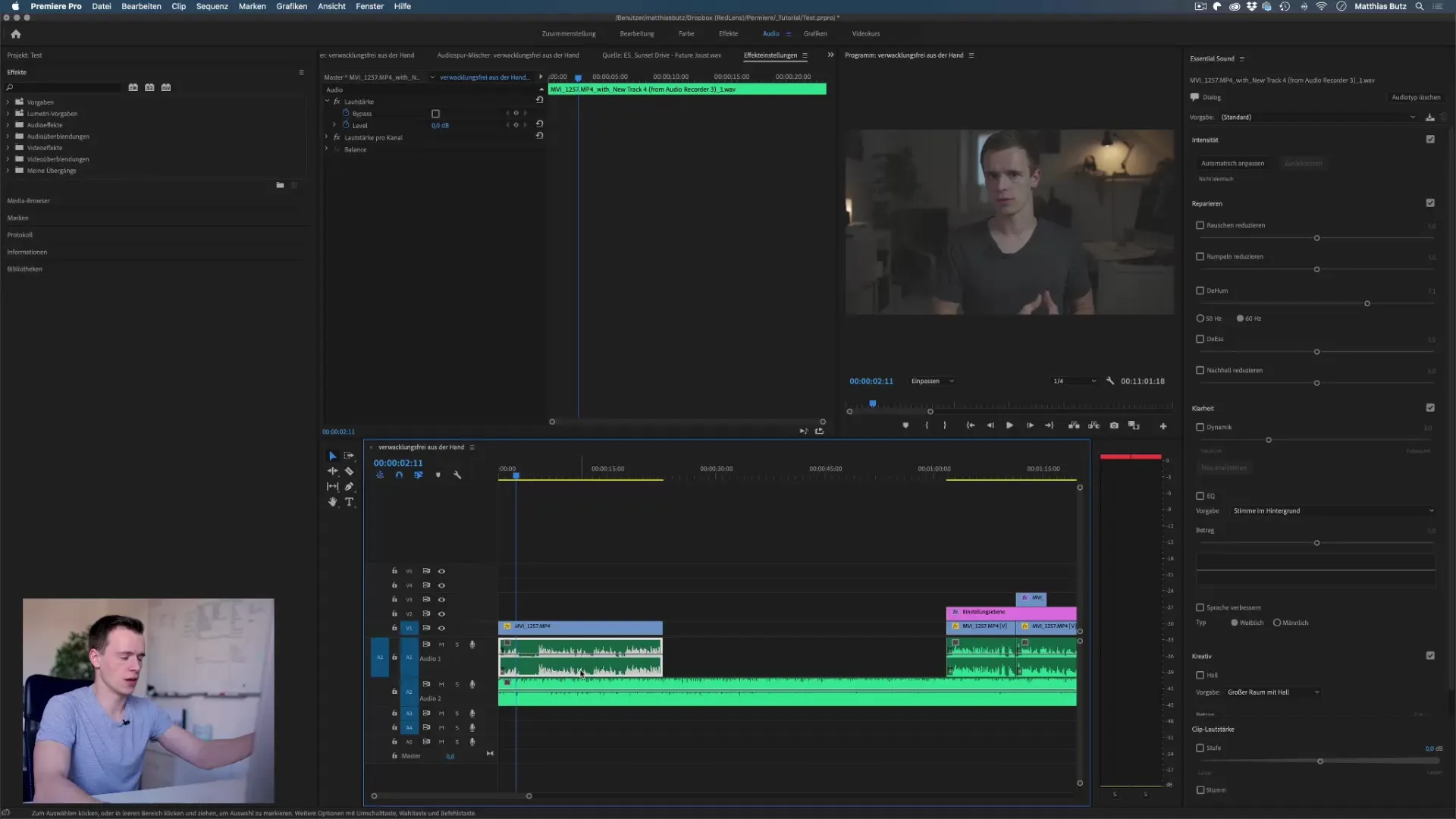 Musik und Sprache in Premiere Pro professionell kombinieren Musik und Sprache in Premiere Pro professionell kombinieren