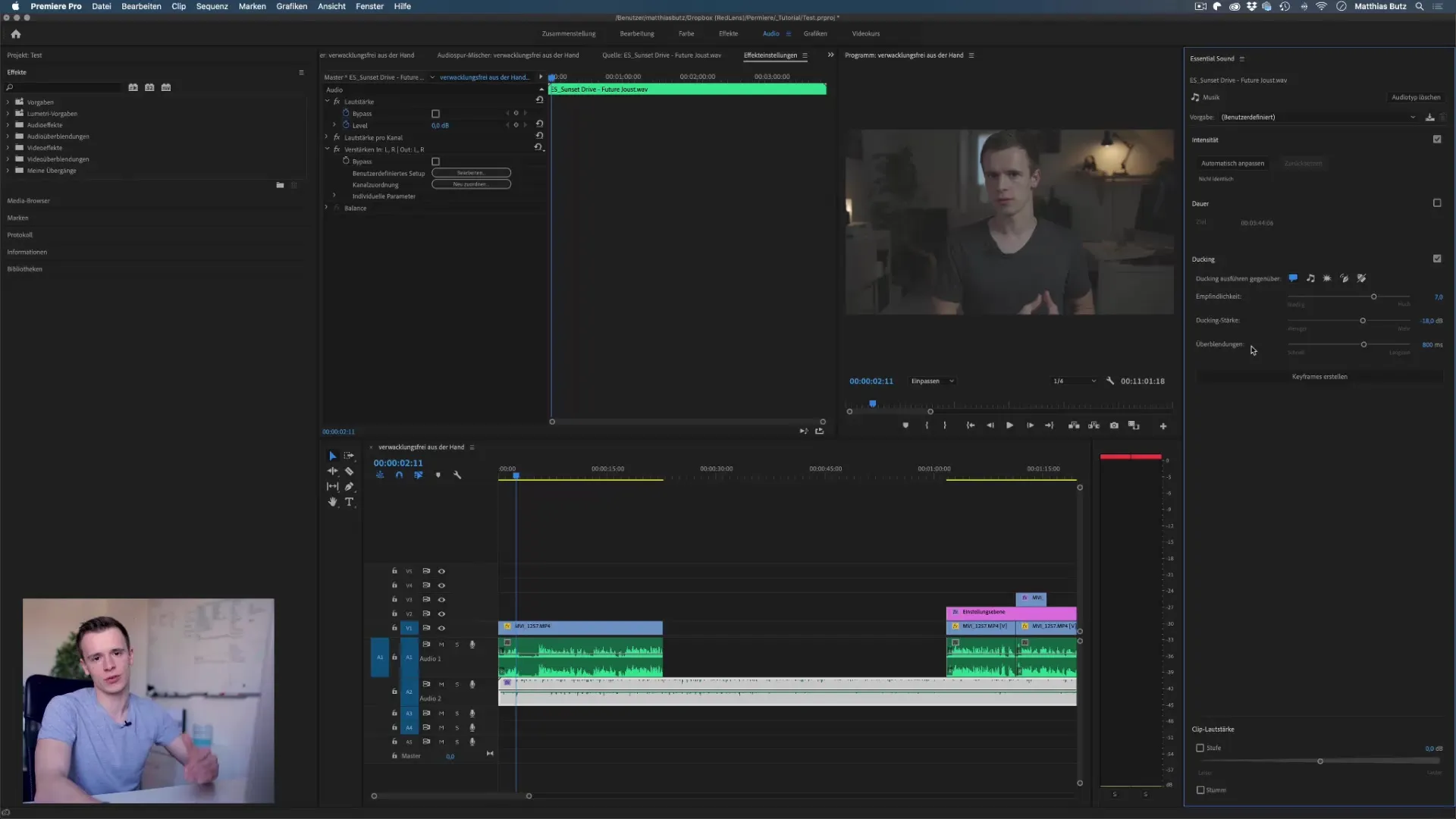 Musik und Sprache in Premiere Pro professionell kombinieren Musik und Sprache in Premiere Pro professionell kombinieren