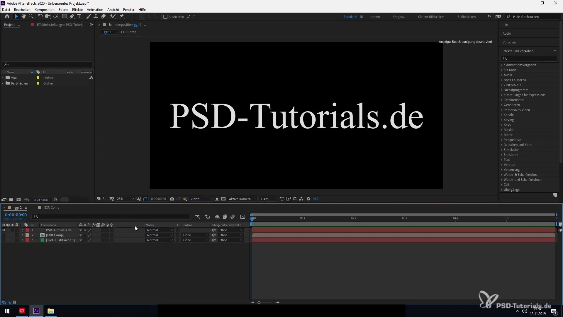 Efficiently using EXR files in After Effects CC 2020