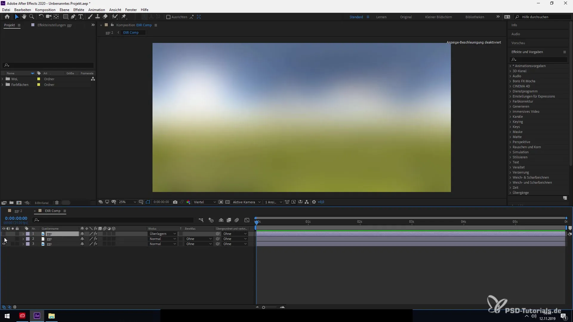 Utiliser efficacement les fichiers EXR dans After Effects CC 2020 Utiliser efficacement des fichiers EXR dans After Effects CC 2020