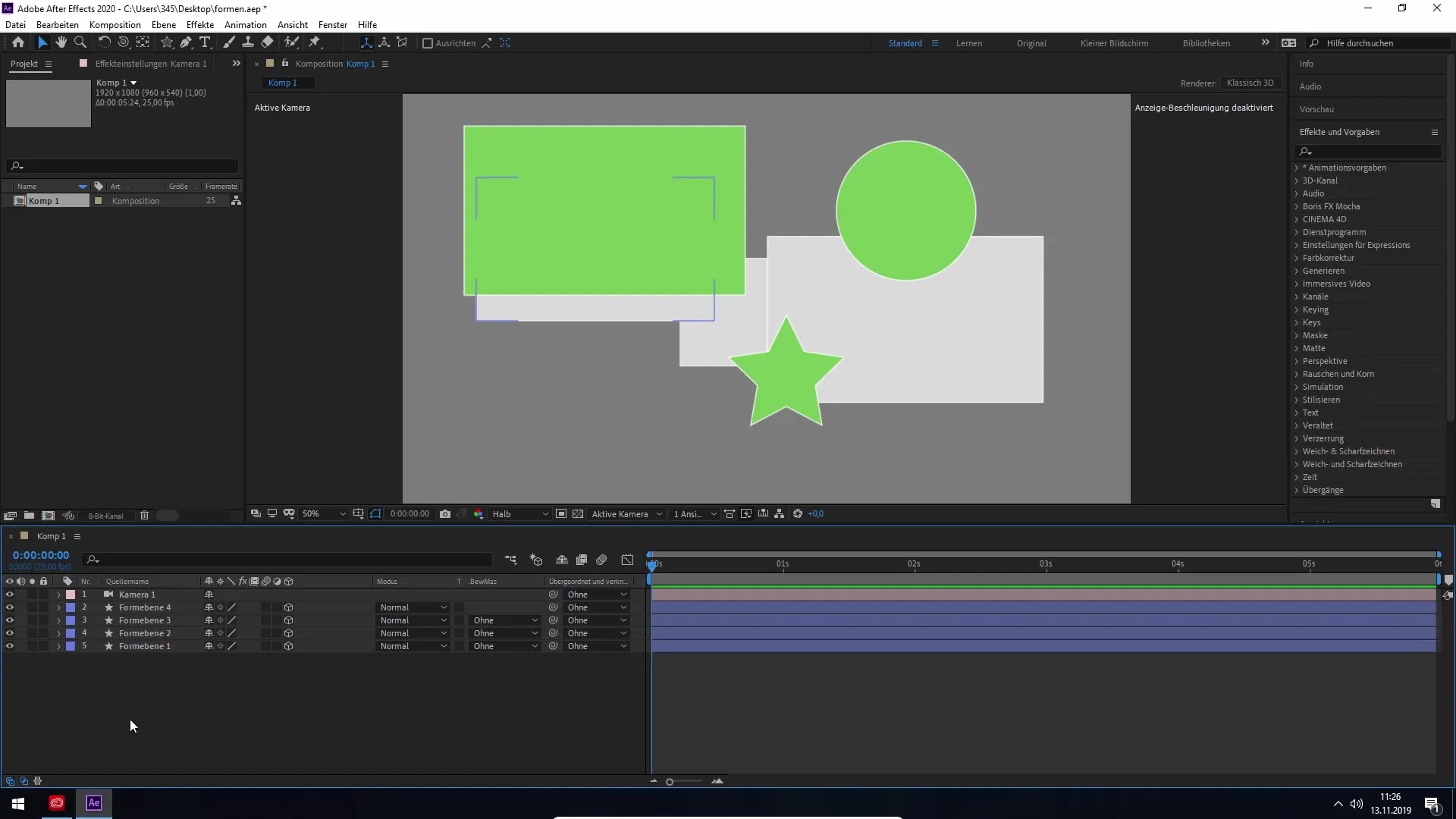 Efficient Design with Shapes in After Effects CC 2020 Efficient design with shapes in After Effects CC 2020