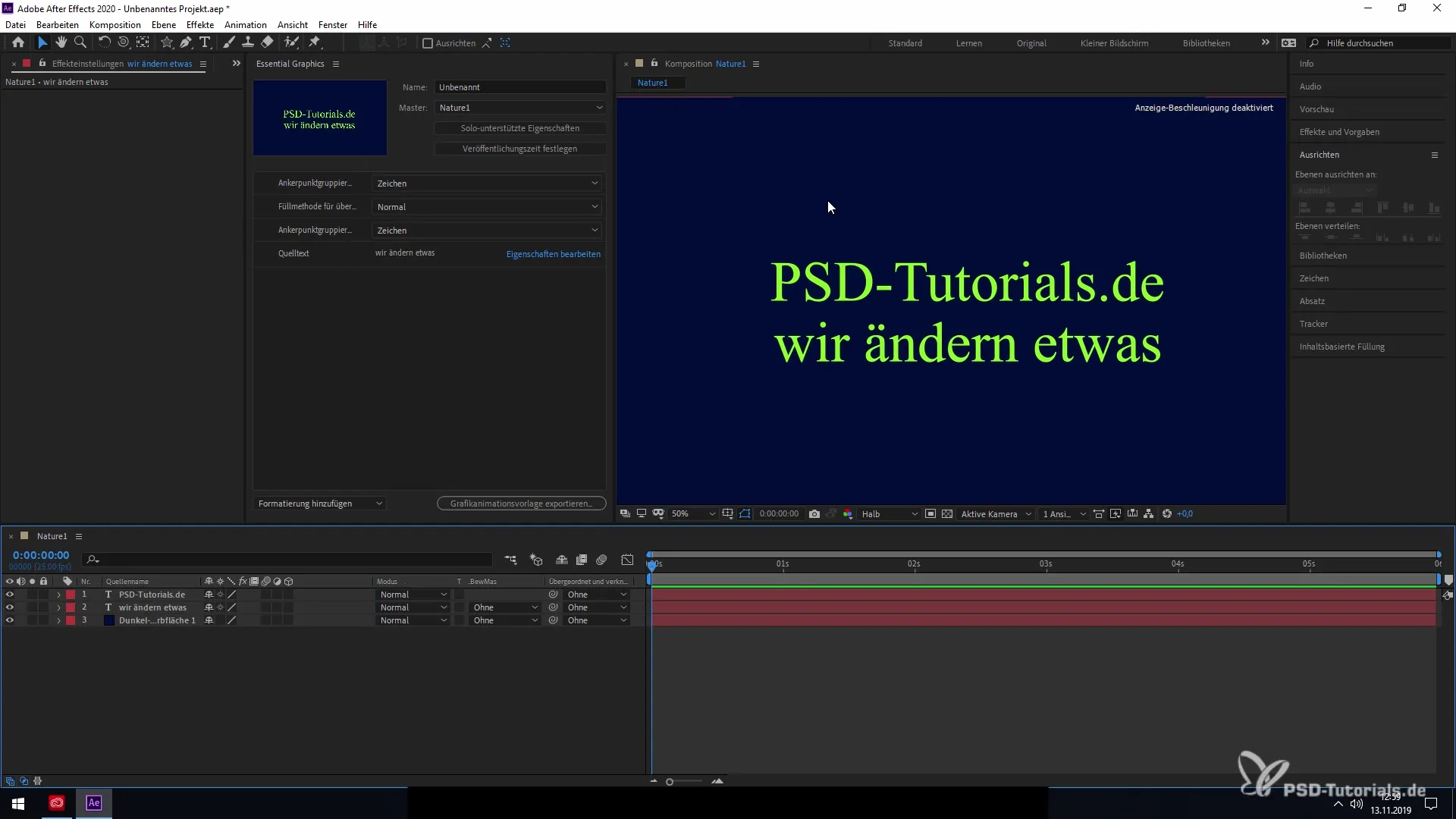 Nouveautés et améliorations dans After Effects CC 2020