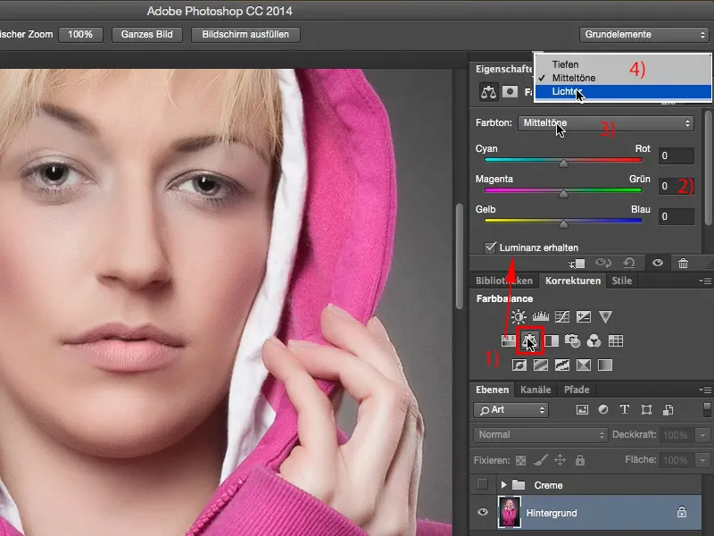 Looks & Styles mit Photoshop - Cremelook