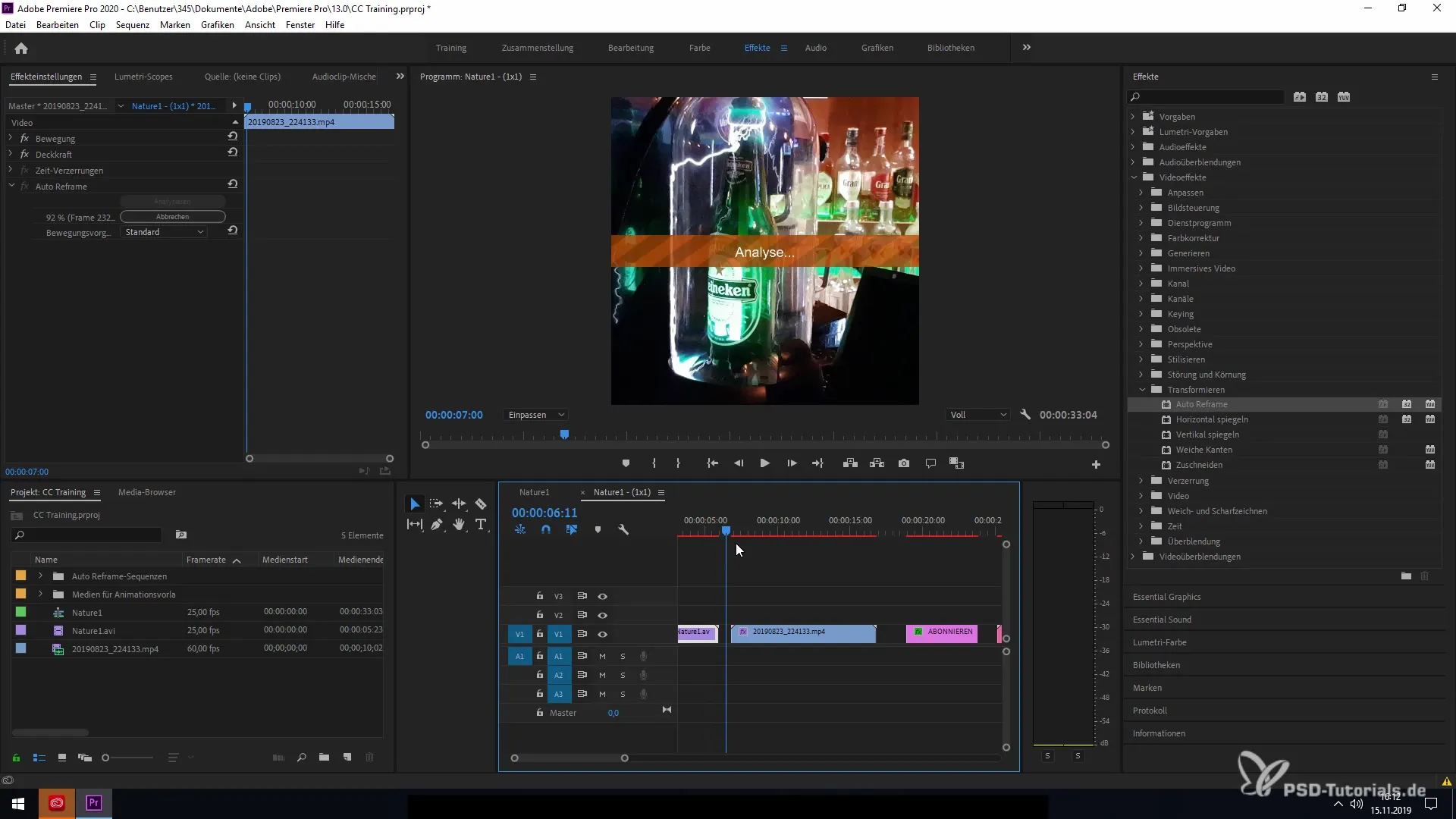 Auto Reframe a Premiere Pro CC 2020-ben - Lépésről lépésre Automatikus keretek módosítása a Premiere Pro CC 2020-ban - Lépésről lépésre