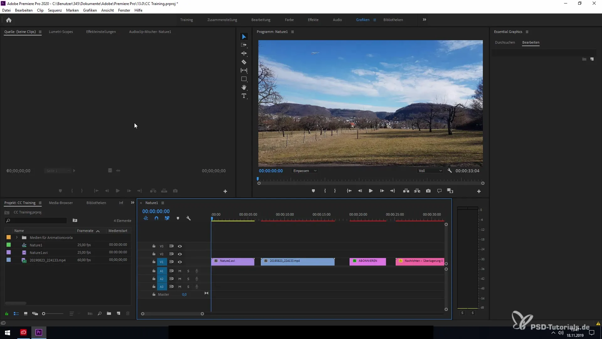 Az új grafikai és szövegfunkciók hatékony használata a Premiere Pro CC 2020-ban A Premiere Pro CC 2020 új grafikai és szövegfunkcióinak hatékony használata