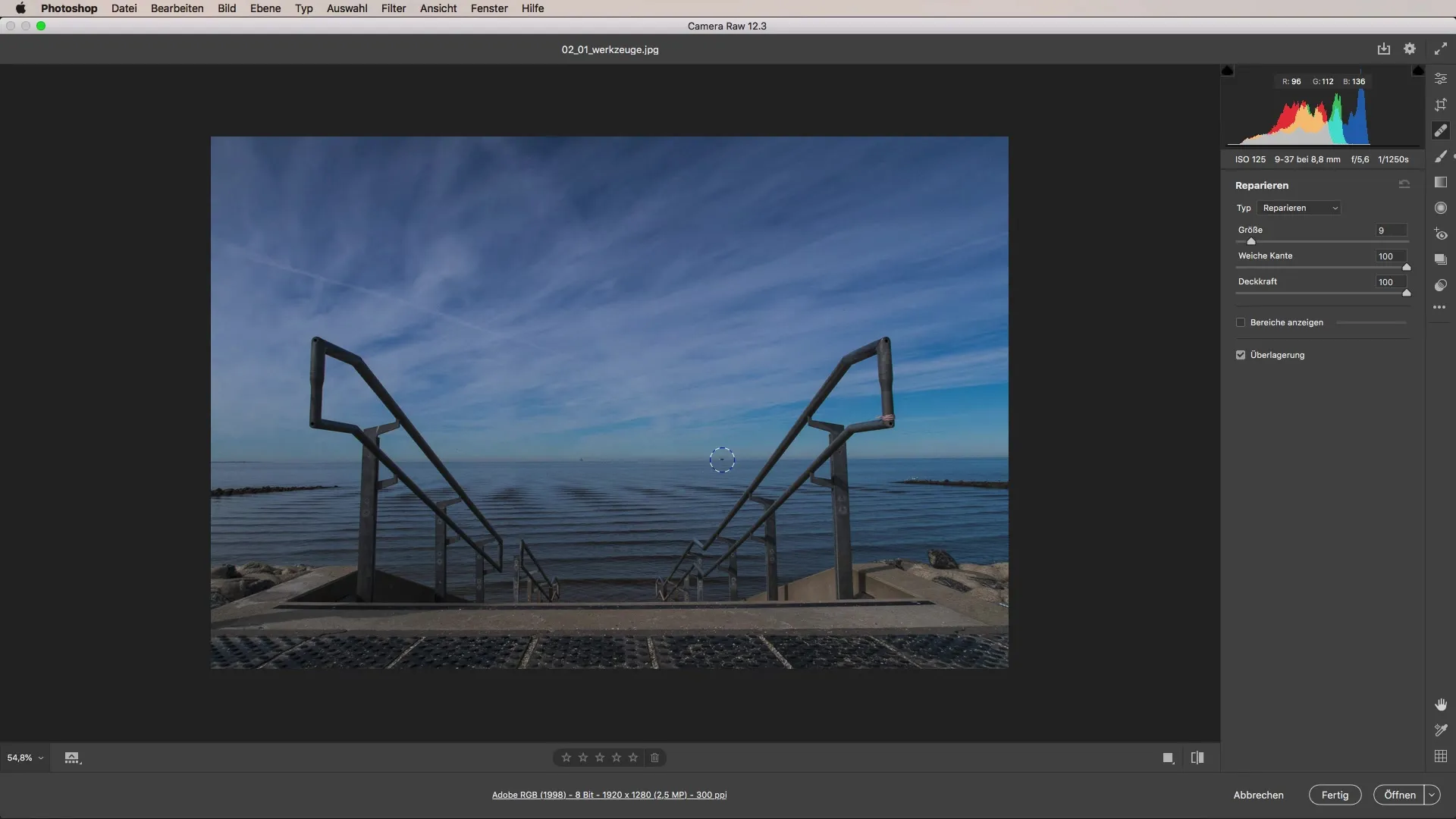 Werkzeuge in Camera Raw effektiv nutzen