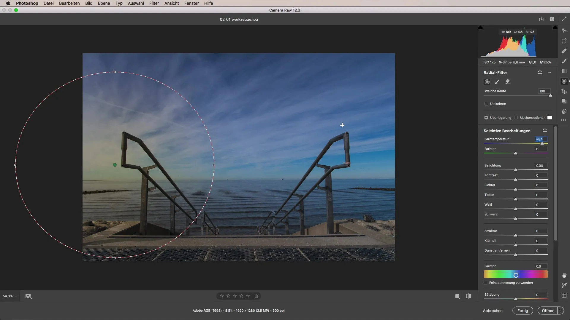 Werkzeuge in Camera Raw effektiv nutzen