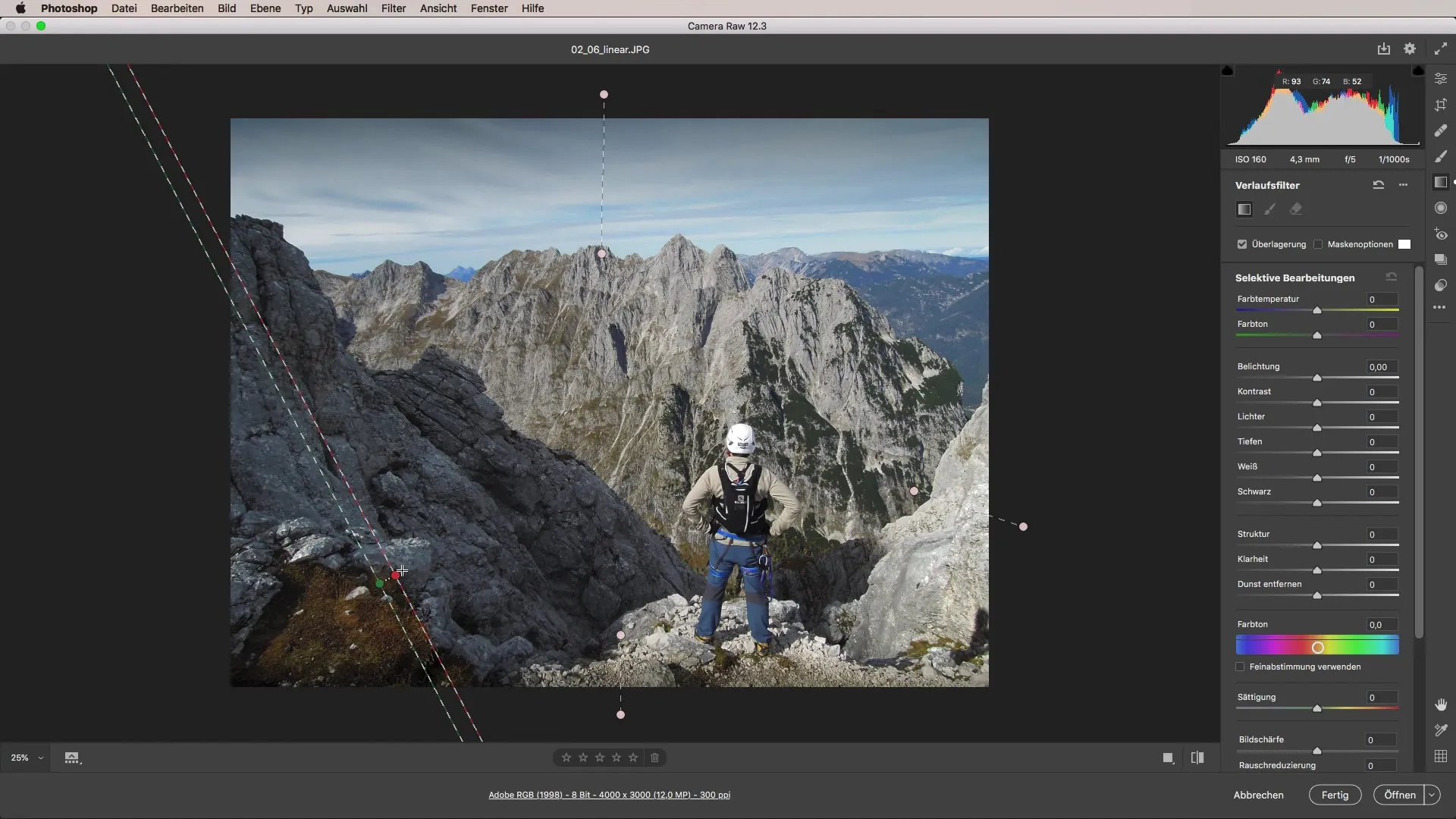 Efficient use of linear progression in Camera Raw Efficiently use linear gradient in Camera Raw