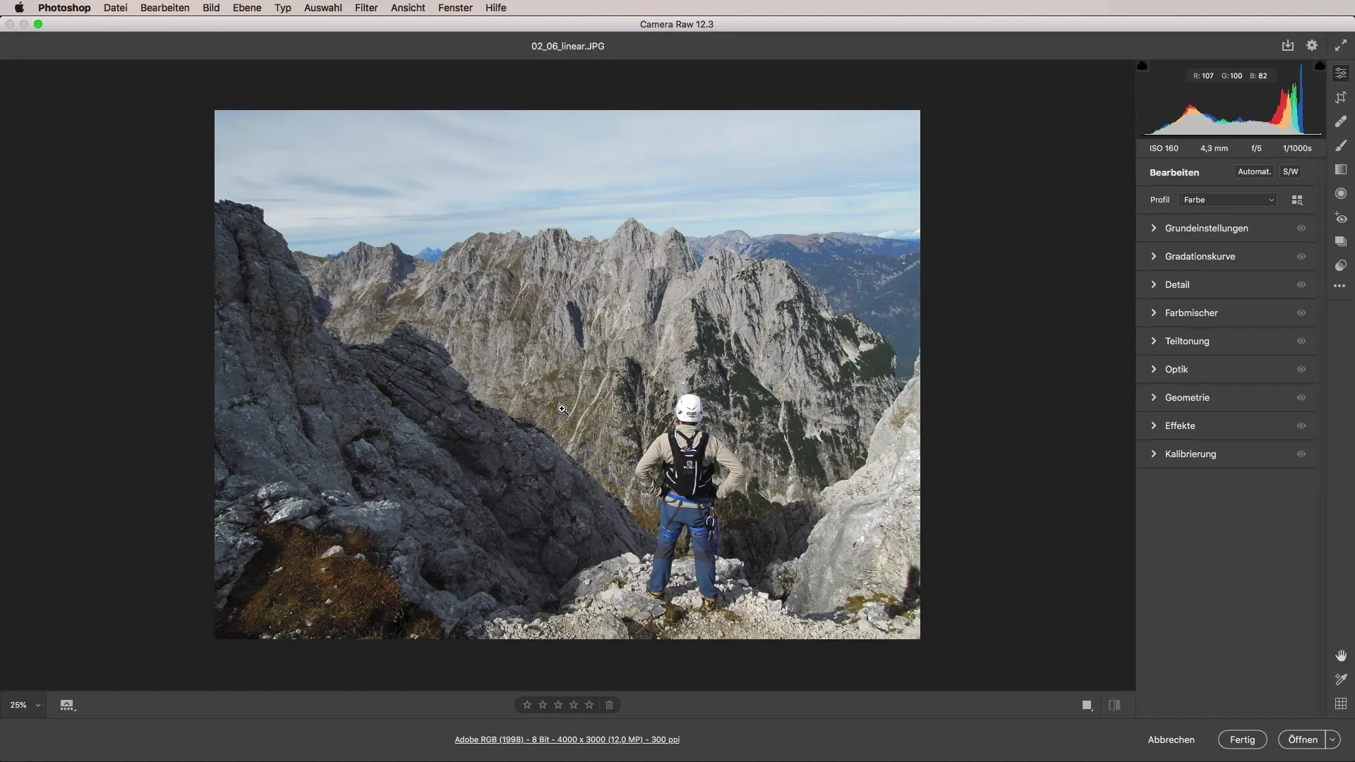 Efficiently using linear gradient in Camera Raw Efficient use of linear progression in Camera Raw