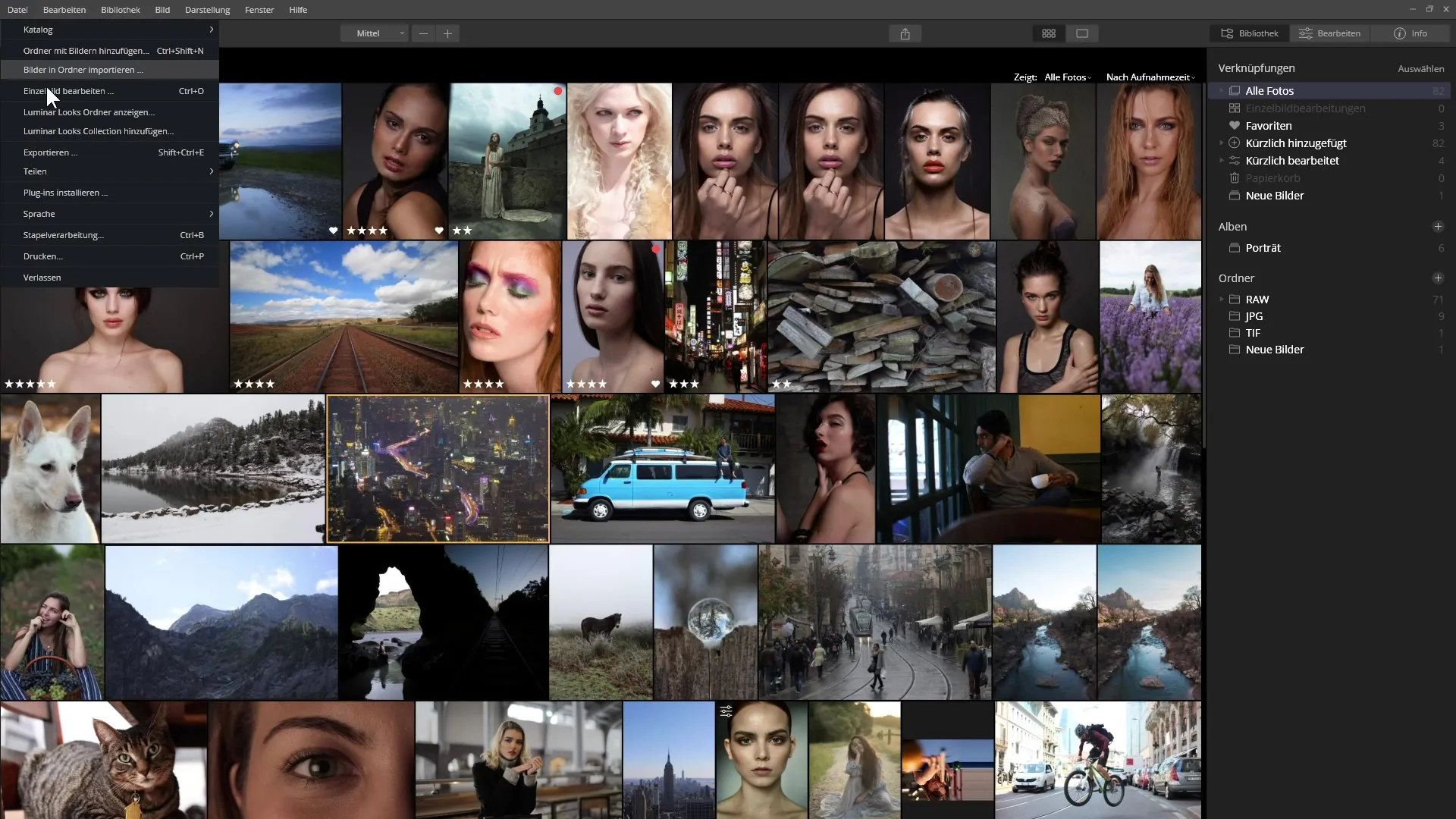 Eseguire l'elaborazione in batch efficiente in Luminar 4