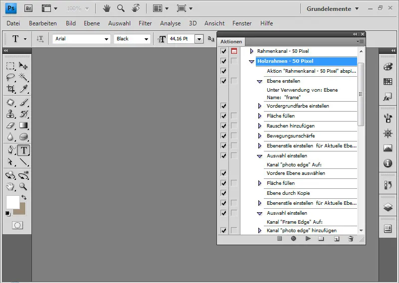 Uporabljajte akcije v programu Photoshop.