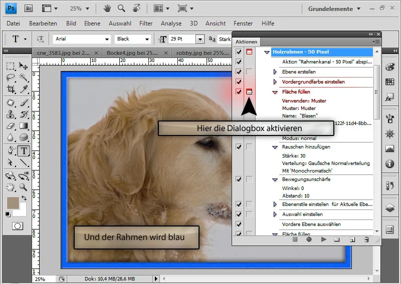 Uporabite ukaze v programu Photoshop.