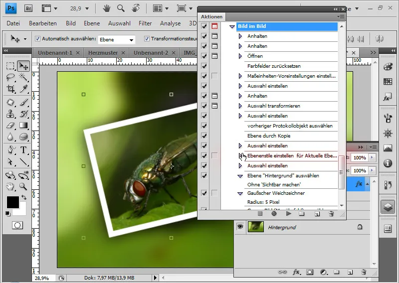 Aktionen in Photoshop verwenden