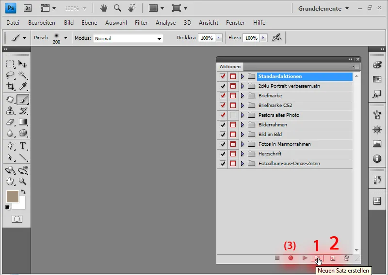 Grabar acciones en Photoshop