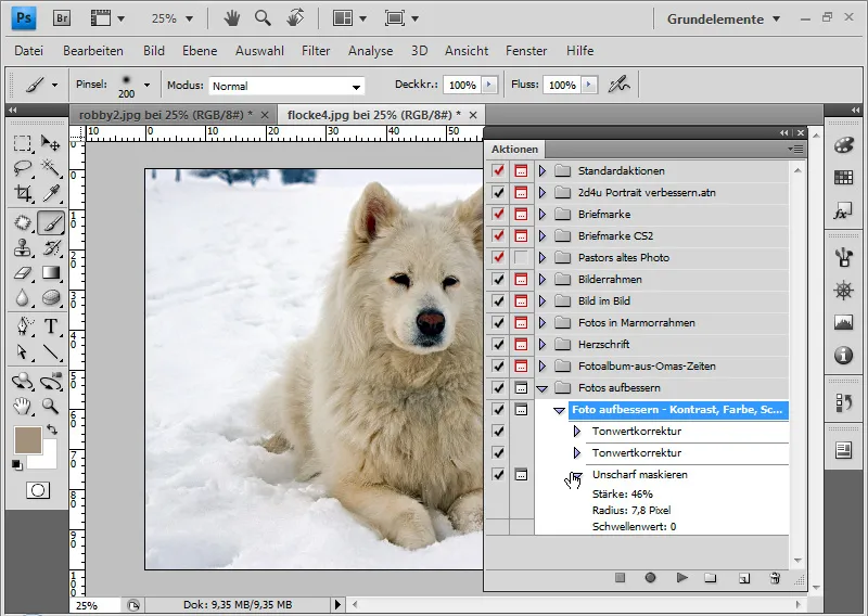 Grabar acciones en Photoshop
