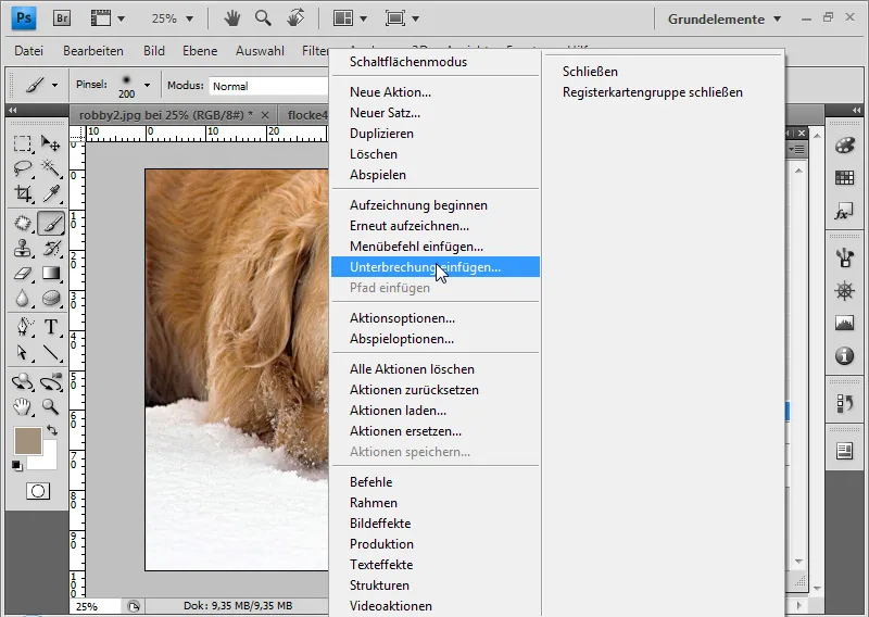 Grabar acciones en Photoshop