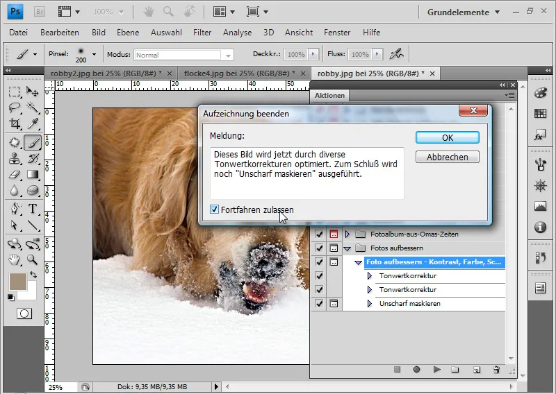 Grabar acciones en Photoshop