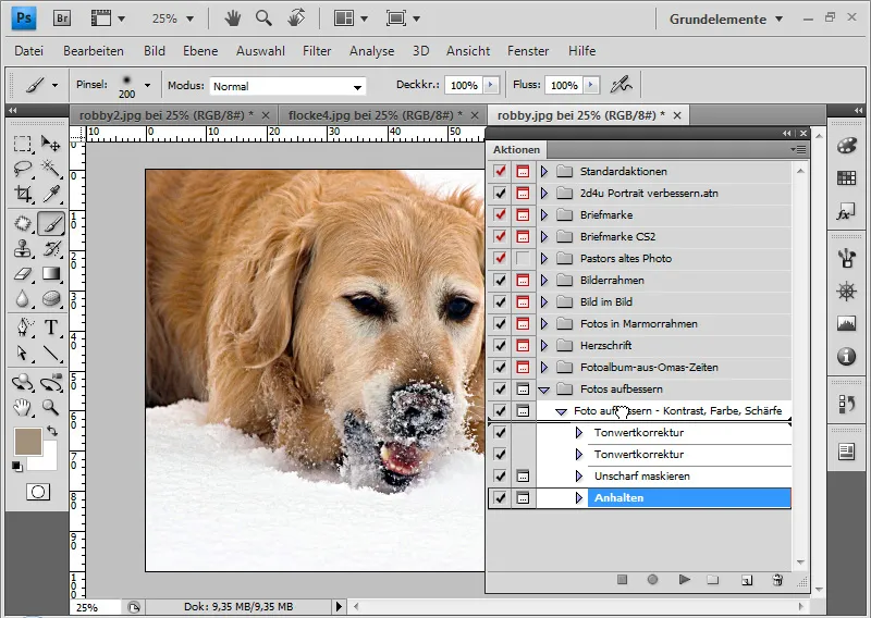 Grabar acciones en Photoshop