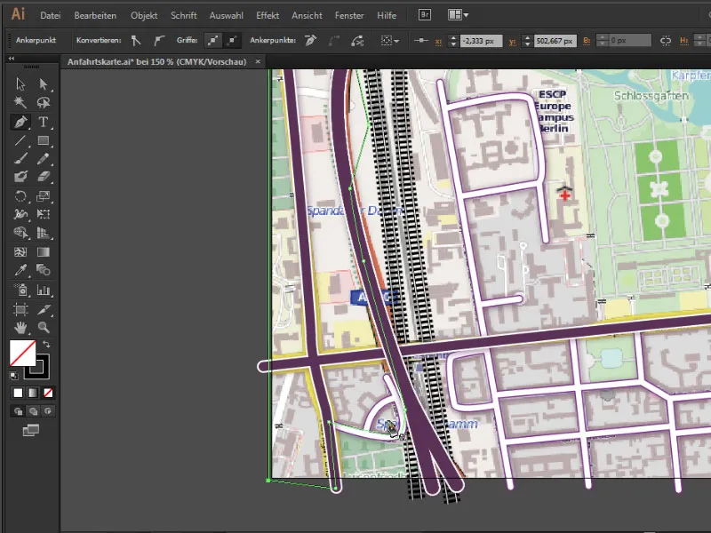 Kartografia (rysowanie map dojazdu) za pomocą Illustratora - Część 3 Tworzenie map dojazdu za pomocą programu Illustrator - Część 3